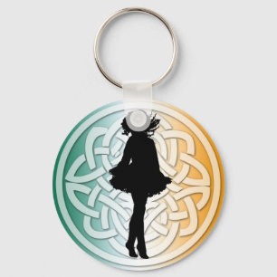 Irish Dance Celtic Irish Flag Chaveiro
