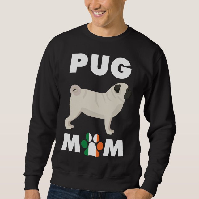 Irish Dog Pug Mãe Camisa Essencial 776 (Frente)