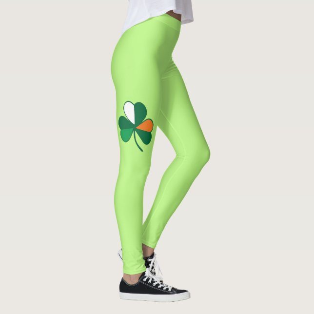 Irish Flag Leggings - Rua das Yoga Pants de Patric (Direita)