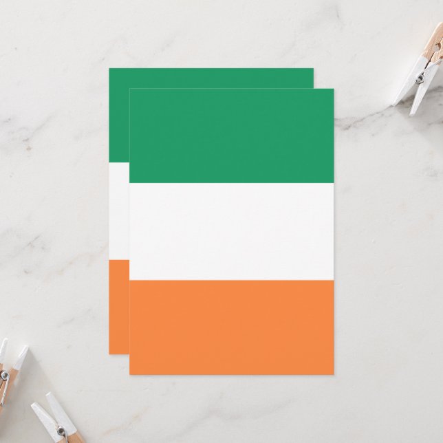 Irish National Flag, Irish Standard, Banner (Frente/Verso In Situ)