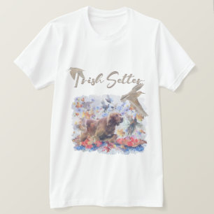 Irish Setter caçando camiseta