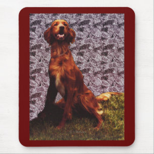 Irish Setter e Concrete Wall Mousepad