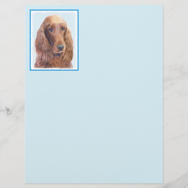 Irish Setter Painting - Bela Arte Original De Cach (Frente)