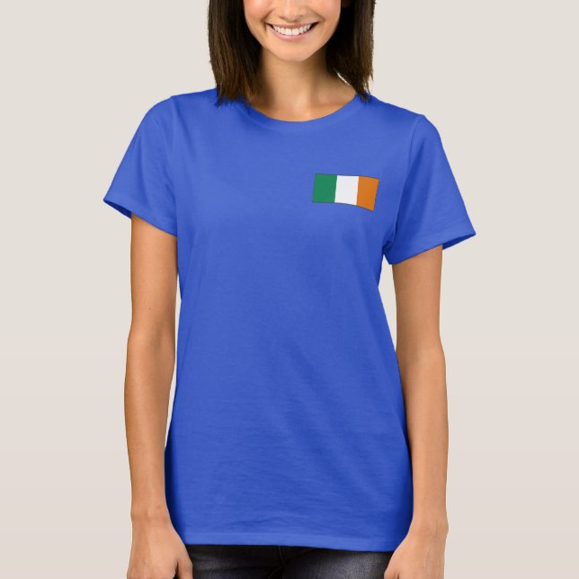 Irlanda Flag e Map dk T-Shirt (Frente)