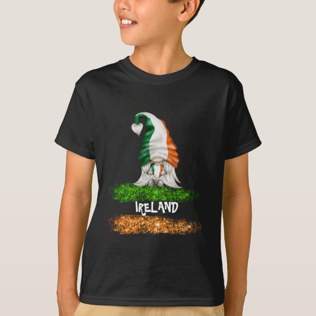 *~* IRLANDA IRLANDA IRLANDA GNOME BOY Flag T-Shirt (Frente)