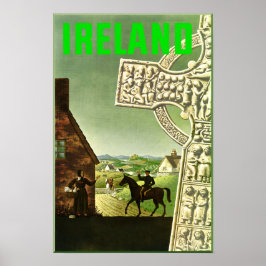 Irlanda. poster viagens vintage