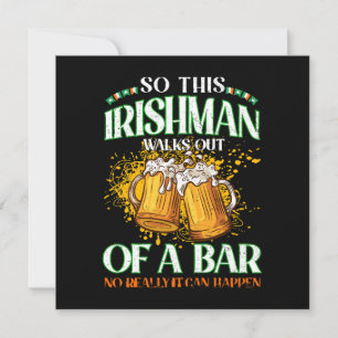 Irlandês Bebendo Cerveja Dia de São Patrício