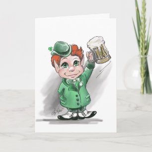 Irlandês Cheers! Cartão de Saudação de Dia de São