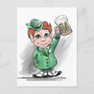 Irlandês Cheers! Cartão postal do Dia de São Patrí