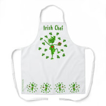 Irlandês Chef Apron Personalize Palavras