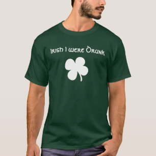 Irlandês eu era a camisa bêbeda (escura)