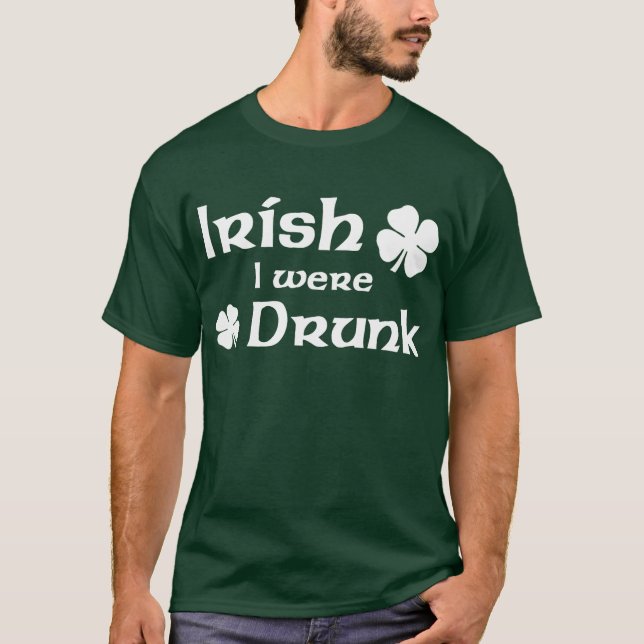 Irlandês eu era t-shirt bêbedo (Frente)
