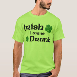 Irlandês eu era t-shirt bêbedo