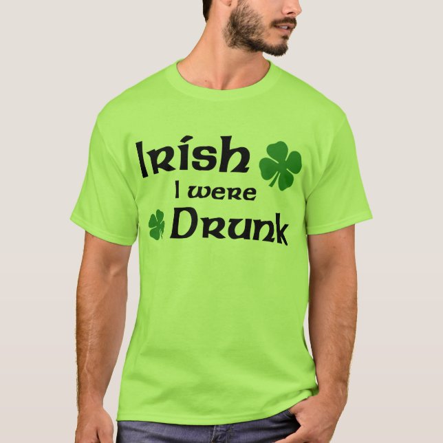 Irlandês eu era t-shirt bêbedo (Frente)