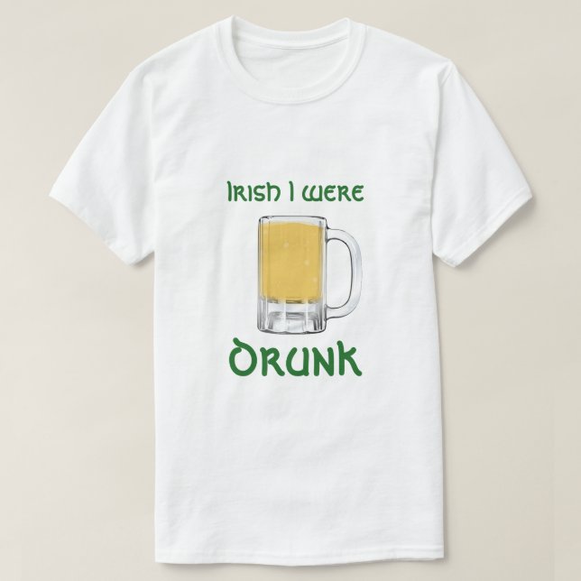 Irlandês eu era t-shirt do dia de St Patrick (Frente do Design)
