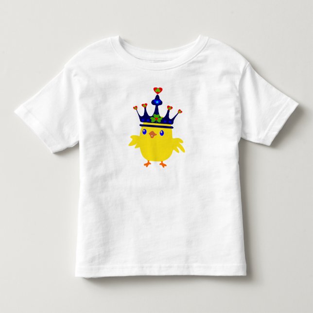 ♫ ♥ Irlandês King Chicken Toddlers Jersey T-Shirt  (Frente)