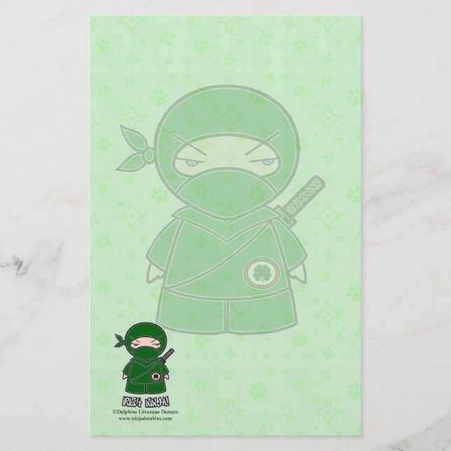 Irlandês Ninja! Artigos de papelaria (Frente)