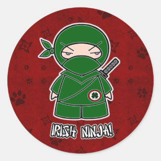 Irlandês Ninja! Na etiqueta vermelha