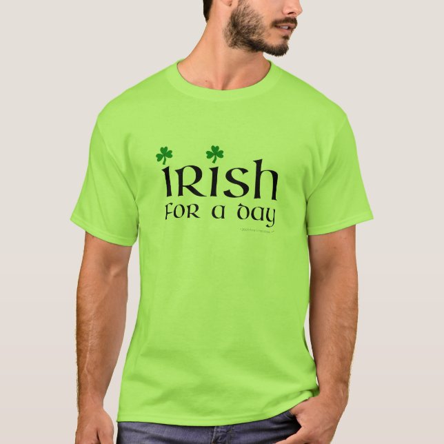 Irlandês para uma camisa do verde do dia (Frente)