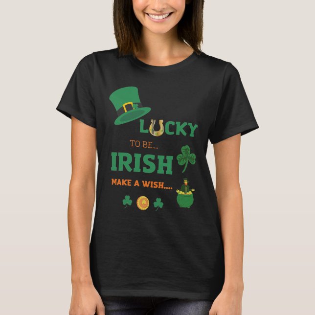 Irlandês sortudo faz T-Shirt desejada (Frente)