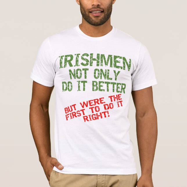 Irlandeses melhora o t-shirt (Frente)