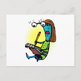 Irmã Alien Escrevendo Notas