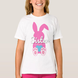 Irmã Bunny T-Shirt - Bonita Oferta de Páscoa Famil