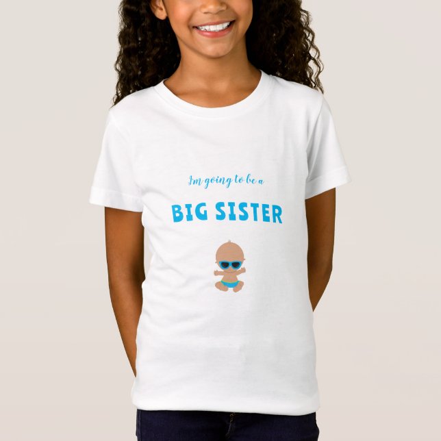 IRMÃ GRANDE Expectativa de T-Shirt bebê Irmão (Frente)