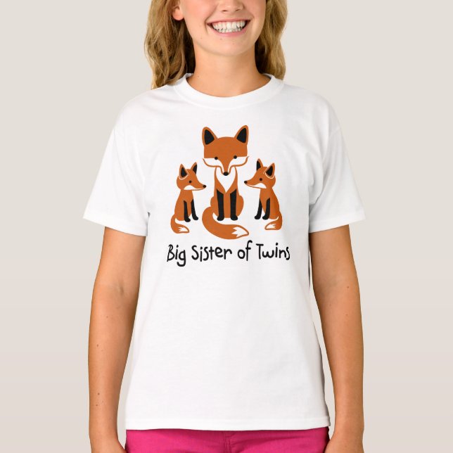 Irmã mais velha dos gêmeos - t-shirt do Fox da (Frente)