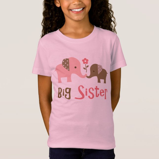 Irmã mais velha - t-shirt do elefante da (Frente)