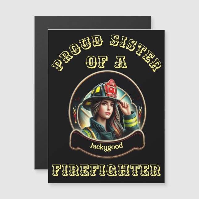 Irmã Orgulhosa De Uma Imaginação De Bombeiro W (Frente/Verso)