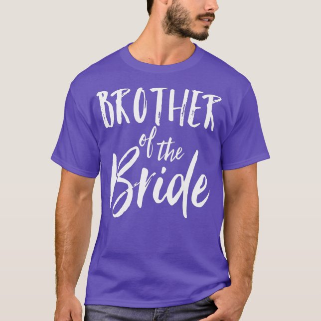 Irmão Da Noiva Camisa Fofo De Casamento (Frente)