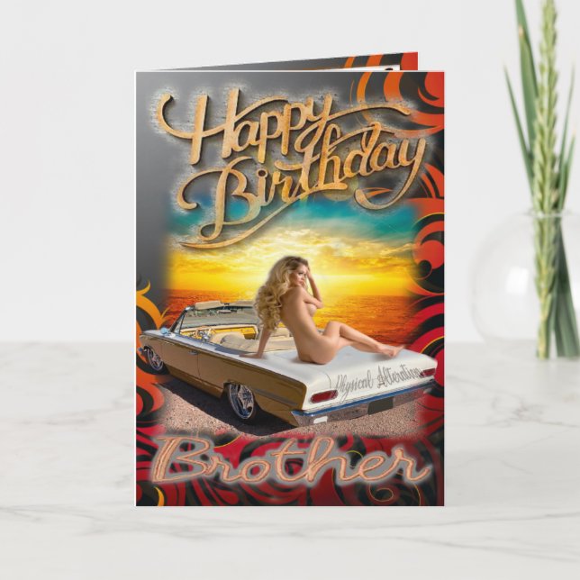 Irmão do cartão de aniversário (Frente)
