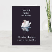 Irmão do cartão de aniversário espiritual ou ADD R