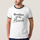 Irmão elegante das camisas da noiva<br><div class="desc">Irmão elegante das camisas da noiva. Legal ideia de casamento ou festa de solteira. As cores preto e branco podem ser personalizadas. Personalizável para outros membros da família e grupo.</div>