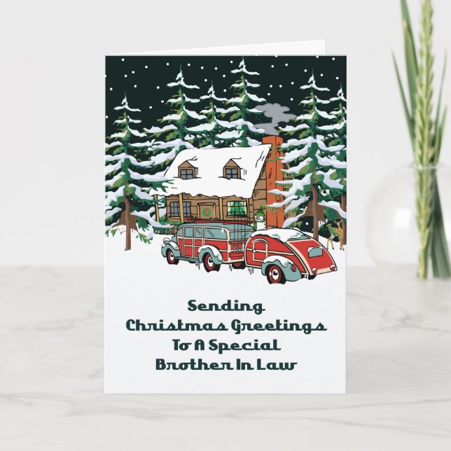 Irmão Em Cartões de natal De Direito (Frente)