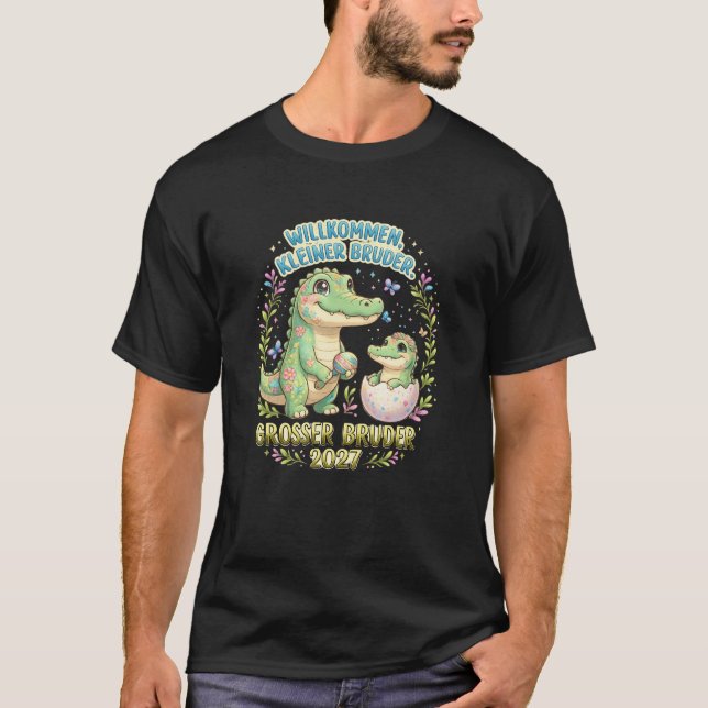 Irmão mais velho 2027 Camisa de irmãos Crocodilo (Frente)