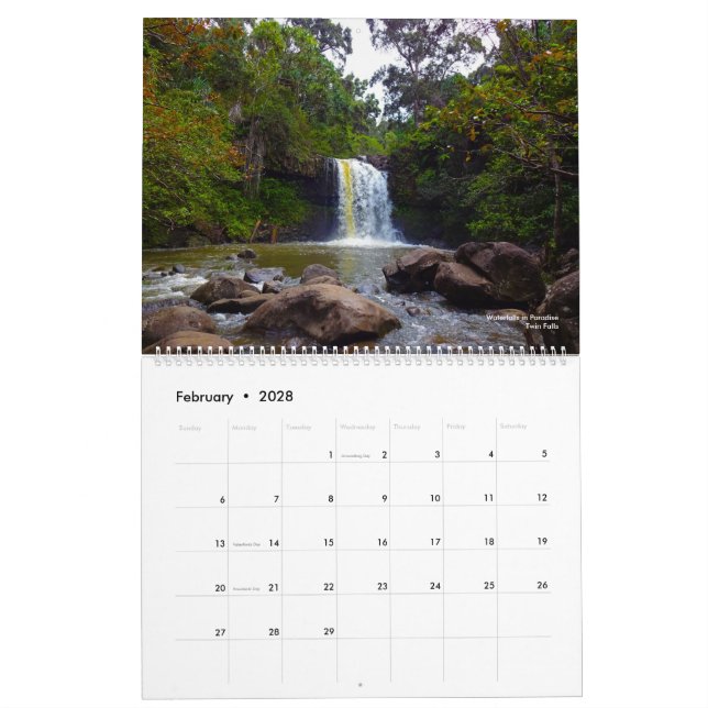 Irmãos da aventura: Calendário de Havaí (Fev 2028)