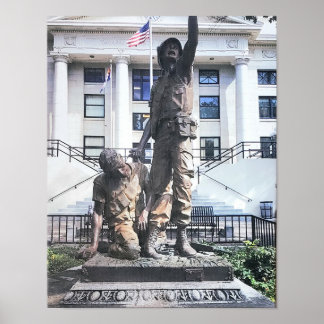 Irmãos na Poster de Soldados Feridos
