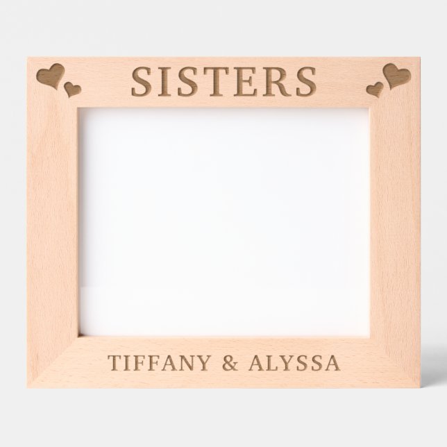 Irmãs de Corações Personalizadas (Front)