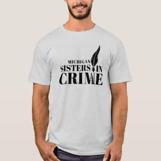 Irmãs na Camiseta da Cinza do Crime