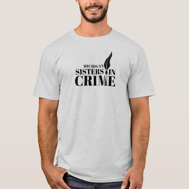 Irmãs na Camiseta da Cinza do Crime (Frente)