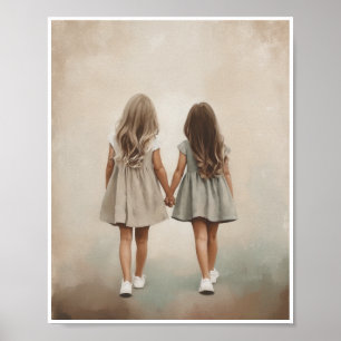 Irmãs Wall Art Room Decore Home Decore Poster