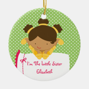 Irmãzinha Enfeite de Natal Doce Menina
