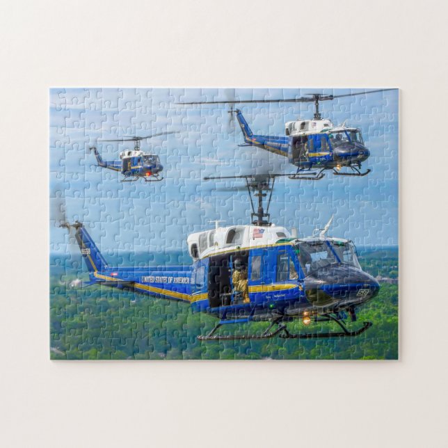 IROQUOIS UH-1N (11x14 POLEGADAS) Quebra-cabeça de  (Horizontal)