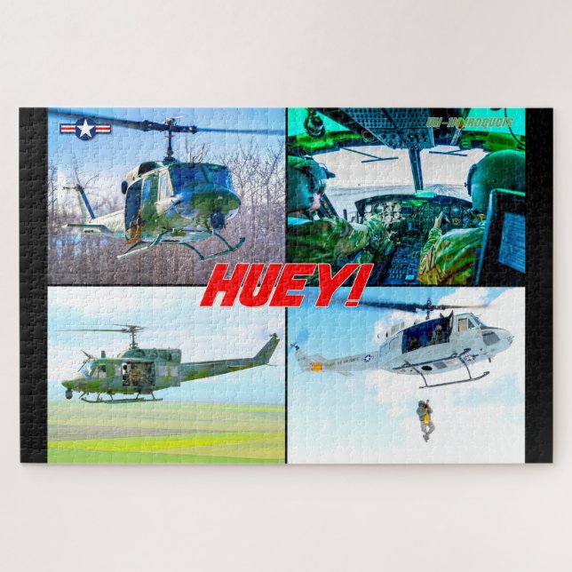 IROQUÓIS UH-1N (20x30 POLEGADAS) Quebra-cabeça de  (Horizontal)