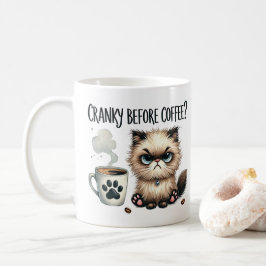Irritado Antes do Café, Caneca de Café do Gato Mal