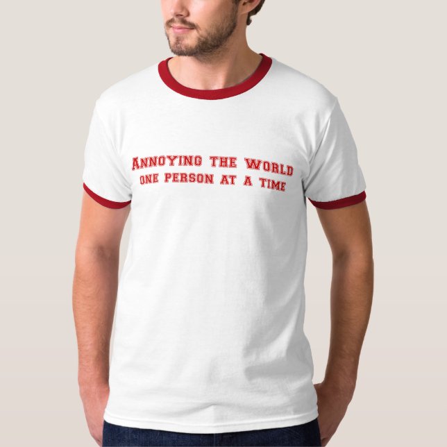 irritando as camisetas engraçadas dos homens do (Frente)