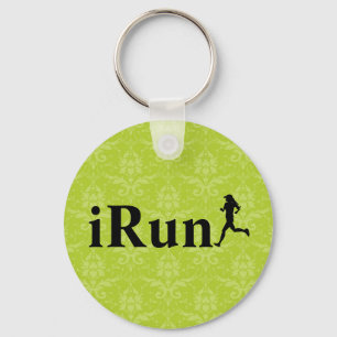 iRun Around Humorous Running Chaveiro para Meninas