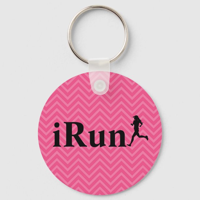 iRun Chevron Running Chaveiro para Raparigas (Frente)